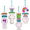 Fun Express 2 3/4″ x 7″ Religious Grandparent’s Day Thumbprint Craft Kits – Makes 12