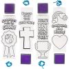 Fun Express 2 3/4″ x 7″ Religious Grandparent’s Day Thumbprint Craft Kits – Makes 12