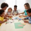 Fun Express 8 1/2″ x 6″ 3D Black History Figures Pop-Up Card Scene Craft Kit – Makes 12