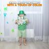 Fun Express Color Your Own Shamrock Trinity Cut Out – Crafts for Kids and Fun Home Activities – Green, Various Shades