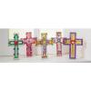 Fun Express Cross Suncatcher Kit for Kids – 12 Pack DIY Paint Your Own Religious Craft Kits for Sunday School, Bible Study & Christian Activities | Window Art Projects for Ages 4-8 Display Stands