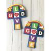 Fun Express God is Love Cross Magnet Craft Kit – Crafts for Kids and Fun Home Activities – VBS Vacation Bible School Supplies/Decor