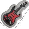 Fun Express Guitar-Shaped Paper Dinner Plates – Guitar Shaped Theme Disposable Dessert Plates – Tableware Decorations for Birthday Wedding New Year Party Baby Shower Decor – Party Supplies – 8 Pieces