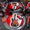 Fun Express Guitar-Shaped Paper Dinner Plates – Guitar Shaped Theme Disposable Dessert Plates – Tableware Decorations for Birthday Wedding New Year Party Baby Shower Decor – Party Supplies – 8 Pieces