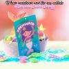 Fun Express Mermaid Cotton Candy, 12 Packs, Pineapple Flavored, Great for Mermaid Birthday Party Favors(Pineapple Blueberry)