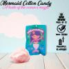 Fun Express Mermaid Cotton Candy, 12 Packs, Pineapple Flavored, Great for Mermaid Birthday Party Favors(Pineapple Blueberry)