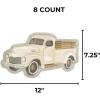 Fun Express Vintage Truck-Shaped Paper Dessert Plates for Boys Kids Birthday Party Supplies Construction – 8 Pieces(Large (Pack of 2))
