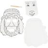 Color Your Own Jesus Heals The Blind Man Activities -12 Pieces – Crafts for Kids and Fun Home Activities