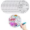 Fun Express 9″ diam. Color Your Own I Love Wheel Craft Kit – Makes 12