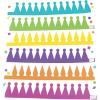 Fun Express DIY Crowns for Kids, Includes 12 Crowns, 312 self-Adhesive Letters and 250 Shapes – Crafts and Party Activities