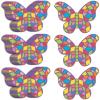 Fun Express Mosaic Foam Butterfly Kit – 24 Pieces – Educational and Learning Activities for Kids