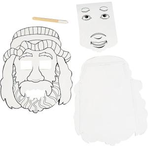 Color Your Own Jesus Heals The Blind Man Activities -12 Pieces – Crafts for Kids and Fun Home Activities