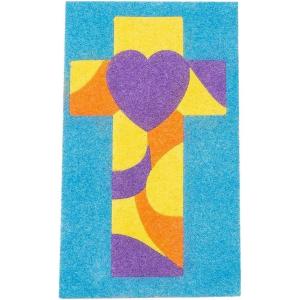 Cross Sand Art Picture Craft Kit – Crafts for Kids and Fun Home Activities