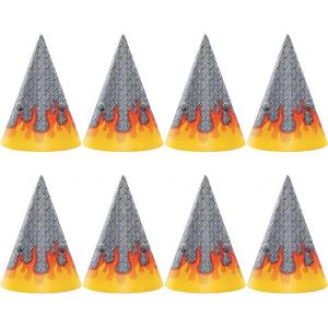 Fun Express – Monster Truck Party Hat for Birthday – Party Supplies – Licensed Tableware – Licensed Napkins – Birthday – 8 Pieces