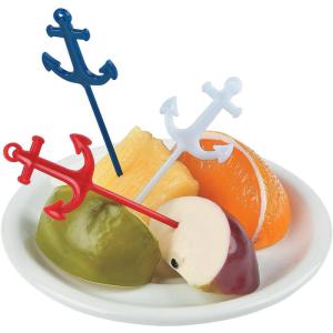 Fun Express – Plastic Anchor Picks (25pc) for Birthday Party Supplies(25 Count (Pack of 1))