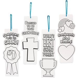 Fun Express 2 3/4″ x 7″ Religious Grandparent’s Day Thumbprint Craft Kits – Makes 12