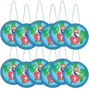 Fun Express John 3:16 Globe Craft Kit – Crafts for Kids and Fun Home Activities – VBS Vacation Bible School Supplies/Decor