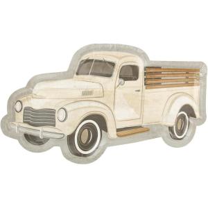 Fun Express Vintage Truck-Shaped Paper Dessert Plates for Boys Kids Birthday Party Supplies Construction – 8 Pieces(Large)