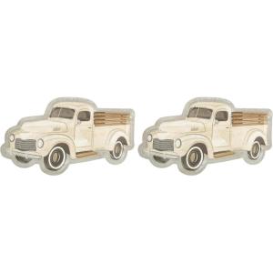 Fun Express Vintage Truck-Shaped Paper Dessert Plates for Boys Kids Birthday Party Supplies Construction – 8 Pieces(Large (Pack of 2))
