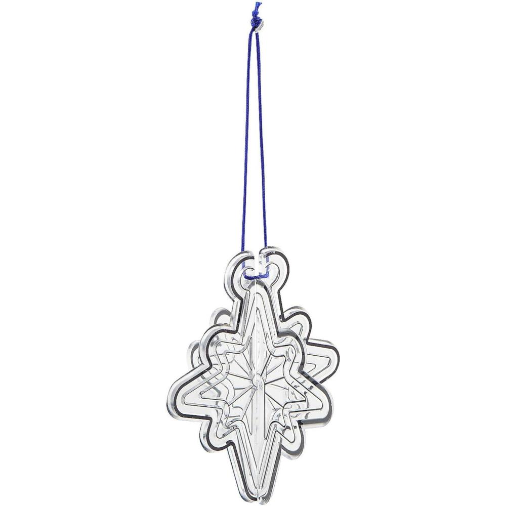 image:image3D Star of Bethlehem Suncatcher Plastic Decorations 4 Pack of 6 Vibrant Ornaments for Holiday Decor Christmas Trees amp Nativity Displays