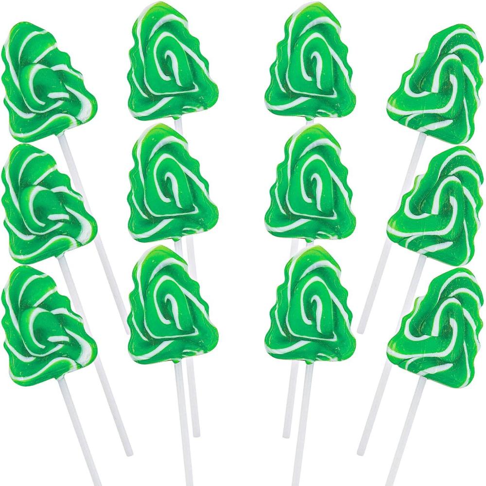 image:imageChristmas Tree Swirl Pops Holiday Party and Decor Accessories 12 Pieces 7 oz