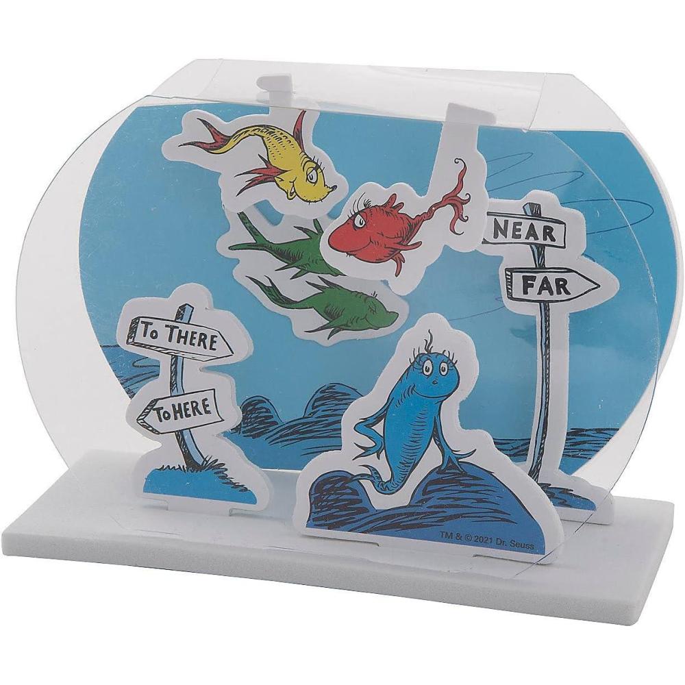 image:imageFun Express Dr Seuss 1 Fish 2 Fish Fishbowl Craft Kit  Makes 12