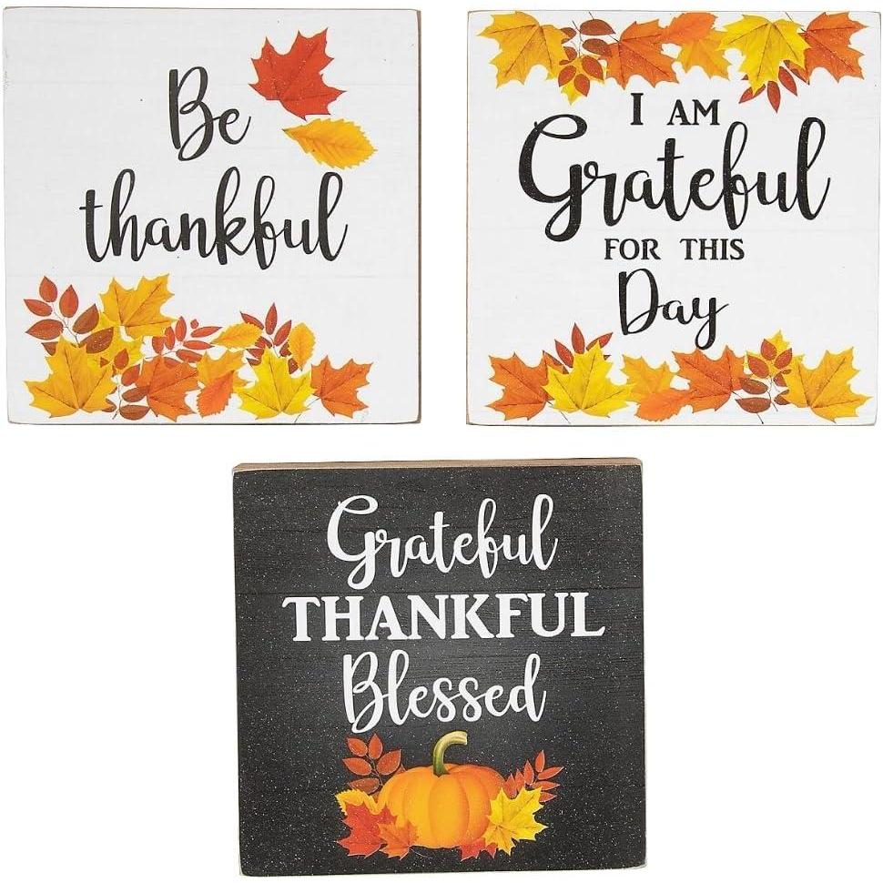 image:imageFun Express Religious Thanksgiving Wall Signs  3 Pieces