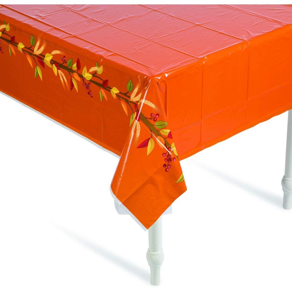 image:imageFun Express Thankful Thanksgiving Printed TABLECOVER