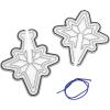3D Star of Bethlehem Suncatcher Plastic Decorations – 4″ (Pack of 6) – Vibrant Ornaments for Holiday Decor, Christmas Trees & Nativity Displays