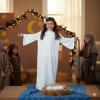 Fun Express Angel Costume for Girls – White Nativity Gown for Christmas Pageant, Biblical & Religious Plays | Kids Size Small 4-6 | Premium Polyester Fabric for Church Programs & Holiday Events