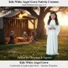 Fun Express Angel Costume for Girls – White Nativity Gown for Christmas Pageant, Biblical & Religious Plays | Kids Size Small 4-6 | Premium Polyester Fabric for Church Programs & Holiday Events