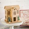 Fun Express DIY Cardboard House Assortment Set of 3 – Christmas Village, Halloween Haunted House & Craft Castle Kits for Kids to Color | Playhouse Construction Kit for Creative Holiday Decorations