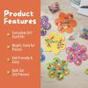 Fun Express DIY Foam Mosaic Flower Kit – Creative Craft Activity for Kids Fun and Engaging Home Project Easy to Assemble, Promotes Hand-Eye Coordination Perfect Hours of Entertainment – 24 Pieces