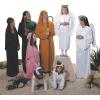Fun Express King Costume for Men – Premium Biblical Wise Men Nativity Costume with Royal Robe and Crown Hat | Perfect for Christmas Pageant, Church Plays & Holiday Events | Adult Large Pink