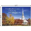 Fun Express Religious Fall Backdrop Banner Set – Inspiring Autumn Decor for Church Events Thanksgiving Gatherings and Seasonal Celebrations – Features Cross and Scripture Design – 3 Pieces