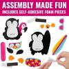 Fun Express Silly Summer Penguin Magnet Foam Craft Kit – Makes 12