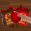 Fun Express Thanksgiving Turkey Battle Game with Brown & Red Bags & Balls for 2 – 22 Piece
