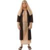 Fun Express Adult Shepherd Costume for Christmas Nativity – Biblical Character Robe with Headpiece for Church Pageants, Religious Plays & Holiday Performances | One Size Fits Most Adults
