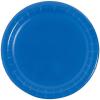 Fun Express Cobalt Blue Paper Dessert Plate – Disposable Print Tableware Dessert Plates – Print Plates & Bowls for Thanksgiving Parties, Treats and Festivities Graduation Party Supplies – 24 Pieces