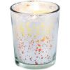 Fun Express Gold Glass Tealight Holders – Wedding and Home Decoration – Tealight Candle Holders for Table Centerpieces – Halloween, Christmas & Thanksgiving Decorations Indoor – 12 Pieces(Silver)