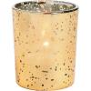 Fun Express Gold-Flecked Mercury Votive Candle Holders – Tealight Candle Holders for Table Centerpieces – Halloween, Christmas & Thanksgiving Decorations Indoor – 36 Pieces