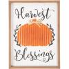 Fun Express Harvest Blessings Wall Sign – Rustic Fall & Halloween Home Decor with Inspirational Harvest Blessings Message Perfect for Autumn Celebrations Thanksgiving or Seasonal Decor – 1 Piece