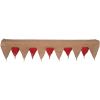 Fun Express Holiday Burlap Mantel Scarf – 6 Feet Long – Rustic and Farmhouse Christmas Home Decorations
