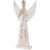 Fun Express Rustic Angel Christmas Decor – Handcrafted Angel Figurine Charming Rustic Design – Perfect for Holiday Home Decor Mantle or Table Display – Gift Giving & Seasonal Decorations – 1 Piece