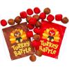 Fun Express Thanksgiving Turkey Battle Game with Brown & Red Bags & Balls for 2 – 22 Piece