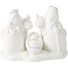 Fun Express White Holy Family Figurine – Elegant Nativity Scene Hand-Painted Detailing – Perfect Christmas Holiday Home Decor Resin Construction – Ideal for Religious Displays – 1 Piece