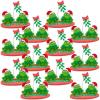 Green & Red 3D Foam Mistle Toads Christmas Craft Kit – 7.25″ x 4″ x 6.5″ (Set of 12) – Ideal for Holiday Decorations & DIY Projects