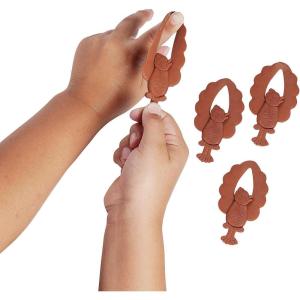 Fun Express 1 3/4″ x 3″ Stretchable Thanksgiving Flying Turkey Toys – 12 Piece