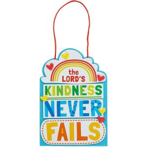Fun Express Religious Kindness Never Fails Sign Craft Kit – Makes 12