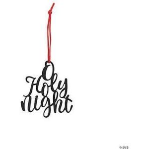 O Holy Night Christmas Ornaments – Set of 12 – Traditional Holiday Decor
